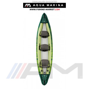 AQUA MARINA - Триместно надуваемо кану с надуваемо дъно Ripple - 3.70 m